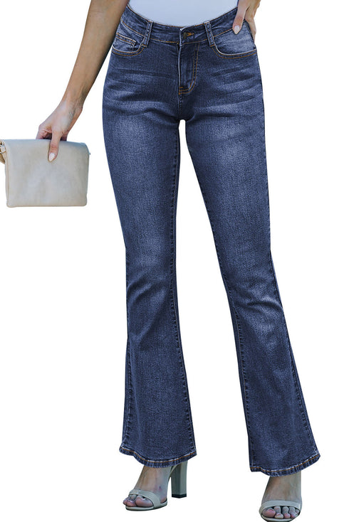 Wash Vintage Wide Leg Jeans
